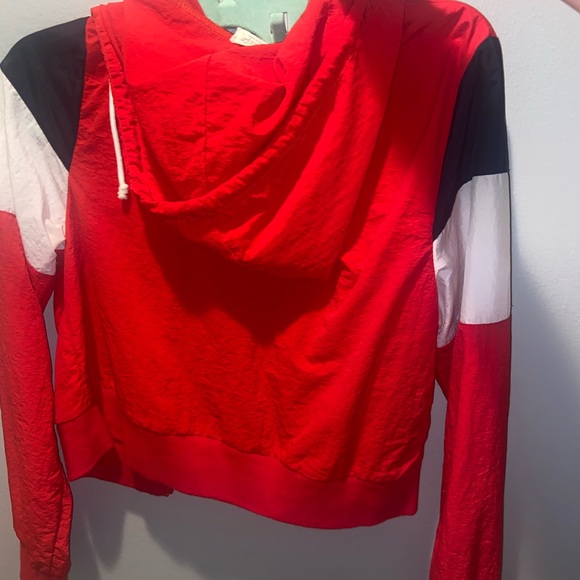 Red white and blue parachute zip up jacket - Picture 2 of 3